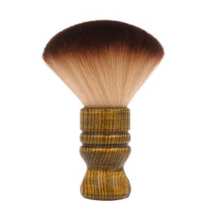 Barber Neck Face Duster Brush Anself Soft Cleaning Hairbrush Hair Sweep Brush Nylon Hair Wooden Handle Cutting Kits