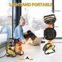Outdoor Heater for Patio, 1500W Electirc Greenhouse Heater, Yellow