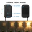 DEWENWILS Plug in Dimmer Switch for Lamp, Push/Foot Dimmer Plug, Table Lamp Dimmer for Dimmable LED/CFL/Incandescent Bulb, Full Range Slide Control, 5 ft Extension Cord, ETL Listed, Black