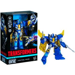 Transformers Toys Studio Series Voyager Class One Sentinel Prime 6.5-inch Converting Action Figure, Robot Toys, 8+