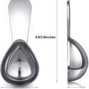 Patelai 3 Pieces Coffee Scoop Tablespoon Measuring Spoons Stainless Steel Coffee Scoops Short Handle Tablespoon for Tea Sugar Kitchen Gifts(15 ml,Silver)