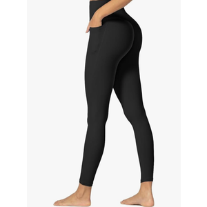 Sunzfly Invisible Butt Scrunch Workout Leggings with Pockets for Women, No Front Seam Gym Yoga Pants with Tummy Control Size XS