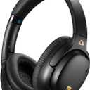 1Mii AI E700 Hybrid Active Noise Cancelling Headphones, Bluetooth Over Ear, Wireless Hi-Res Audio with LDAC & aptX Low Latency for Airplane Travel & Home TV, AI Translation & Custom EQ via APP, Black