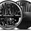 UNI-SHINE 2PCS 7-Inch LED Headlights - DOT Approved, Hi/Lo Beam, Compatible with Jeep Wrangler, Chevy, and Miata - Plug and Play