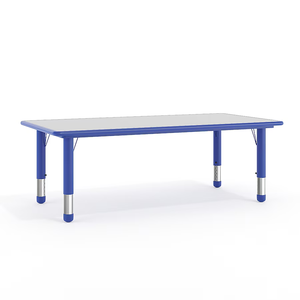 Flash Furniture Emmy
Height Adjustable Rectangular Plastic Activity Table - Blue&Grey