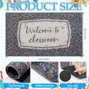 Mudder Welcome to Classroom Door Mat Composition Notebook Mat Non Slip Rug Teacher Appreciation Gifts for Classroom Decor Graduation Appreciate Back to School Front Door Outside Home Supply 17x29 Inch, 9" x 10"