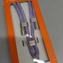 TORRAS Phone Lanyard Crossbody with 2 Phone Tabs, Adjustable Anti Theft Phone Strap for All Phones, Premium Metal Buckles, Skin-Friendly, Universal Cell Phone Neck lanyard for Women and Men, Purple