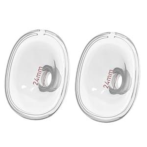24mm Full S32 Breast Pump Set with 24mm Flange for NCVI NICEGREEN Nuliie Zooawa Sunnaltree s32 Wearable Breast Pump, Duckbill Valve Diaphragm Flange Collector Replacement Parts for S32 Breast Pump