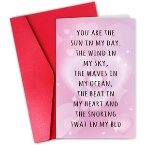 Romantic Valentines Day Card for Husband Men, Funny Valentines Day Card for Boyfriend Him, Happy Valentines Day Cards from Wife Girlfriend (#15)