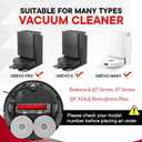 4 Pack Main Brushes Replacement for Roborock Q7,Q7+,Q7 Max,Q7 Max+,S7 Series,QV 35A/35S, Q Revo,Qrevo S/MaxV/Pro/Plus Vacuum Cleaner