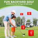 SJEhome 6 Hole Backyard Game Golf for Adults Outdoor Indoor Practice Gifts for Yard, Lawn, Park, Yard, Beach