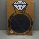 Fun Express Diamond Ring Cardboard Decoration - Sparkling Party Decor for Engagement Parties Bridal Showers Weddings Anniversaries and Special Celebrations - Glamorous Event Accent - 1 Piece