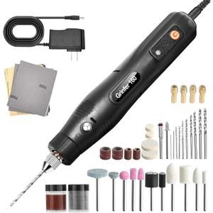 12V Wired Electric Resin Drill and Polishing Kit, 5-Speed Adjustable, 46-Piece Making Kit, Molding Resin Polishing, Mini Resin Drill Pen - For Resin Molding, Nail Art, Wooden DIY
