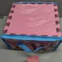 Foam Play Mat for Baby, 0.4 Inch Thick Foam Interlocking Floor Mats, Soft Non-Toxic Baby Playmat, Solid Colored Puzzle Play Mat Kids Floor Mats, 16 Tiles, Pink/Loli Pink