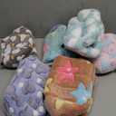 AceOrbit 6 Pcs Rat Hides Guinea Pig Bed Tunnel 7.9 Inch Washable Bird Bed Animal Cage Accessories Rat Bedding for Chinchilla Rabbit Hedgehogs Ferrets Hamster (Bright Color, Cute Patterns)