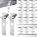 Blulu 250 Pcs Z-Purlin Clips for Angled Flanges 1/8"-1/4" Thick, Z Clips Steel Hanging Clamp for Suspending Grid Wire and Jack Chain from Bar Joists and Purlins (Silver)