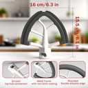 Flex Edge Beater for KitchenAid 4.5/5 Qt Tilt-Head Mixer Flexible Silicone Edge kitchen aid paddle attachments, Auto-Scrape Bowl Scraper, For Kitchen Aid Accessories and Attachments (Gray)