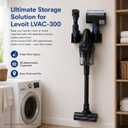 Vacuum Wall Mount Holder for Levoit LVAC-300 Cordless Vacuum, Space-Saving Attachment Organizer for Laundry Room & Closet, Black