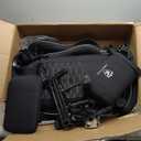 Gaming Chair Breathable Fabric,Computer Office Chair with Footrest,Massage Lumbar Support and Gel Pad,Ergonomic Reclining Adjustable Gamer Chair with Headrest and Spring Cushion Black