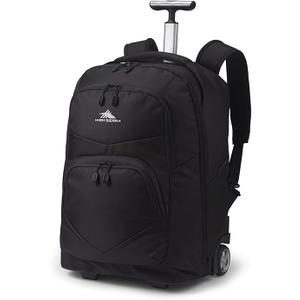 High Sierra Freewheel Pro Wheeled Backpack, Rolling Laptop Bag for Travel, Fits most 15” Laptops, 40L, Black