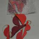 12 Pcs Christmas Paper Honeycomb Ornaments Neutral Paper Lantern Ornament Vintage 3D Hanging Honeycomb Balls for Christmas Tree Party Decorations (Red Tones)