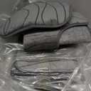 YIHOUSE Memory Foam Grey Bathroom Rug Sets 5 Piece, Ultra Absorbent Bath Mat for Bathroom - Non-Slip Machine Washable & Dry Quickly, 5 Piece Bathroom Mat Set, Dark Grey (1'8" x 3'10" (Rectangular))