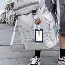 2 x YAZMEEN Funny Halloween Badge Reel Gifts - One Spooky Nurse - Retractable Badge Holder with Alligator Clip - Black Glitter Acrylic ID Card Holder - Gifts for RN ICU ER Nurse Doctor Night Shift Work