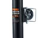 POPBULL 5000lb Weld-on Pipe Swivel Trailer Jack, 10" Vertical Travel Trailer Tongue Jack, Suitable for RVs, Boats, Horse Trailers and Multi-Purpose Trailers