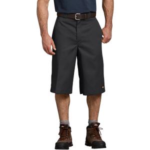 Men's 15 Inch Inseam Work Short - Relaxed Fit Utility Shorts, Durable Lightweight Fabric for Construction & Shop (36, Black V1)