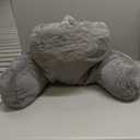 xffzroom Reading Pillow for Sitting in Bed Adult, Standard Reading Pillow with Memory Foam, Back Pillow for Bed Sitting Up with Extend Arms, Grey