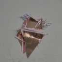 32Ft Rose Gold Party Decorations Dusty Blush Pink Pennant Banner Fabric Triangle Flag Bunting Garland Streamers for Wedding Birthday Anniversary Baby Bridal Shower Home Outdoor Garden Decorations
