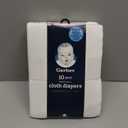 Gerber Unisex Baby Boys Girls Birdseye Flatfold Cloth Diapers Multipack White 10 Pack