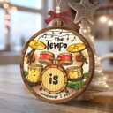 2 x Drum Christmas Ornament 2025 - Music Ornament for Drummers, Drum Gifts for Men Women Boys Girls, Wooden Christmas Ornaments for Tree Decor - Holiday Keepsake & Xmas Gift Exchange Idea