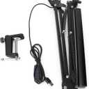 Swing Arm Desk Lamp with Clamp, Eye Caring LED Desk, 10 Dimming 3 Color Modes, Lamp for Reading, Work, Nail Art, 120 Wide Angle Illumination