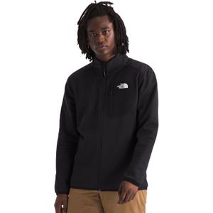THE NORTH FACE Men's Crest Full Zip Jacket | Water Repellent Fleece Coat, Double Layer Stand Collar & Zip Hand Pockets (X-Large, Tnf Black)