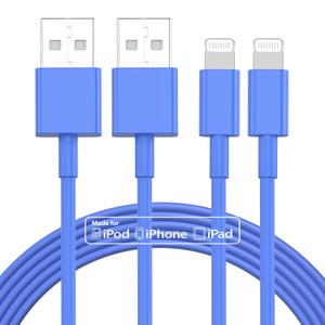 2pack 10ft iPhone Charger, [Apple MFi Certified] Long iPhone Charger Cord 10 ft, Apple Lightning to USB Cable, 10 Foot Fast Charging Cords for iPhone Charger 14/13/12/11/13 Pro/13 Max/X/XS/XR/XS, Blue
