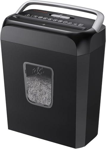 Amazon.com : Bonsaii Paper Shredder for Home Use, 3.4 Gal Wastebasket, 6 Sheet Crosscut Paper Credit Cards, Staples, and Clips Shredder for Home Office Use, Portable Handle Design (C237-B New Version) : Office Products