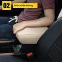 AOMSAZTO Beige Armrest Console Covers for CRV Honda 2017-2022 Leather Console Pad