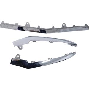 3Pcs Front Bumper Trim Molding 2128852774 2128852874 2128852674 Compatible with Mercedes Benz E-Class W212 E200 E250 E300 E350 E400 E500 E550 2014-2016