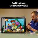 LEGO Icons Tropical Aquarium Building Set for Adults, Ages 18+ - Bedroom, Home Office Decor - Gifts for Men & Women - Model Fish Kit with Plants & Corals - 10366
