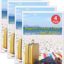 Magnetic Picture Frames, 4 Pack,Holds 8.5 x 11 Fridge Magnets Photos Frame, Magnetic Photo Pocket Perfect for Displaying Frames, Artworks (White)