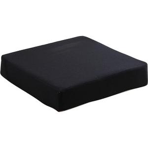 Chair Seat Cushion Memory Foam Square Thick Non-Slip Pads Booster Cushion Seat Cushion Pillow Soft Thick Washable Floor Cushion for Kitchen, Dining, Office Chairs, Car Seats,16x16x2Inch (One Size, Black)