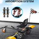 Gyroor Self Balancing Scooters Seat Attachment - Go Kart Conversion for 6.5'' to 10'' Self Balancing Scooters, Adjustable Frame Length, Perfect for Kids and Adults