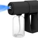 Atomizer Sprayer Professional 380ml Nano Sprayer Gun | Rechargeable ULV Atomizer & Portable Spray Mister with Blue Light - All-Purpose Touchless Deep Cleaning