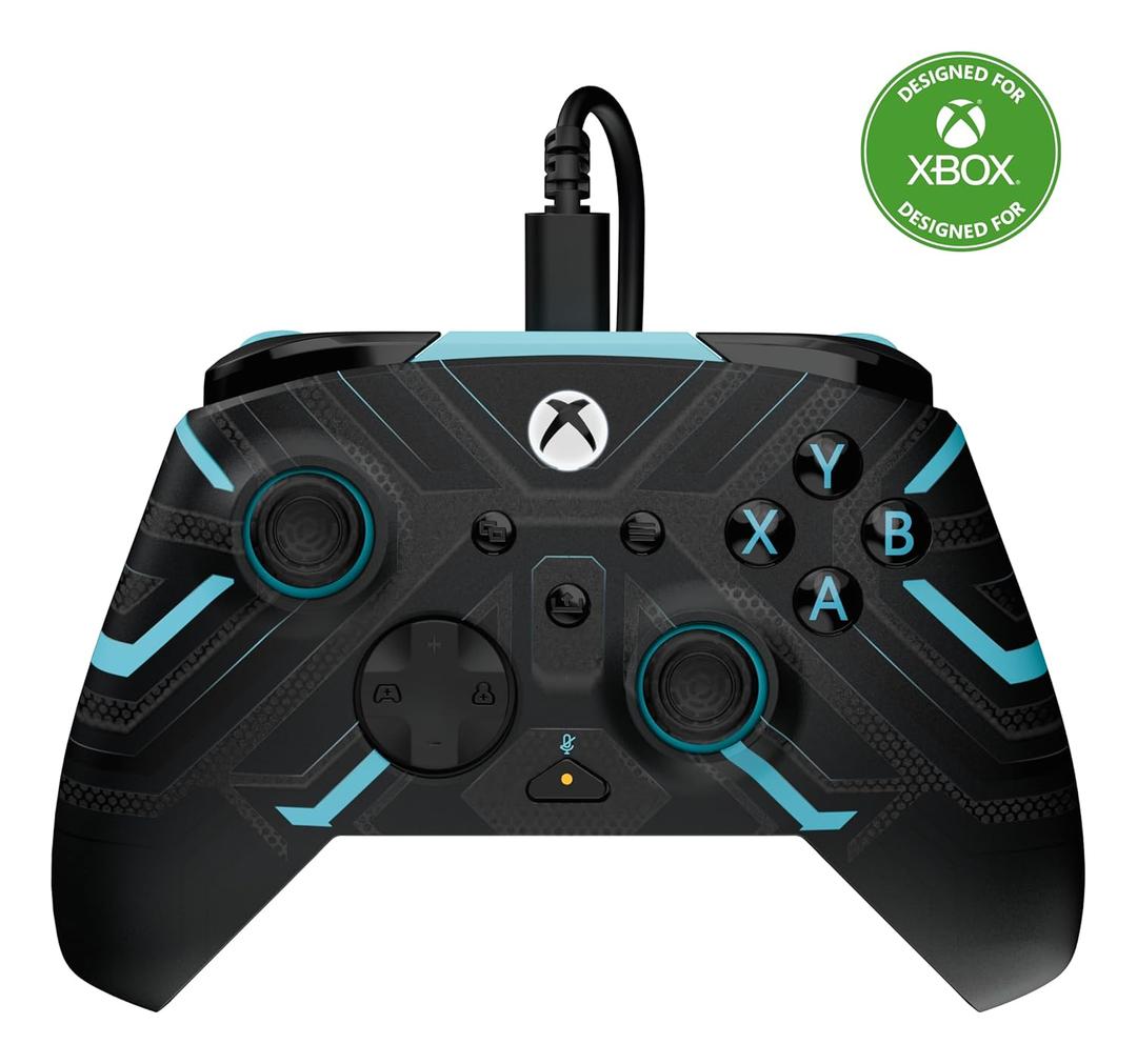 Turtle Beach Rematch Advanced Wired Gaming Controller Licensed for Xbox Series X|S, Xbox One, Windows PC - Glow, Remappable Buttons, Hair Triggers, Audio Controls, Impulse Triggers - Titan Steel