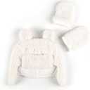 Tadpoles Super Soft Plush Sherpa Hat & Mittens Set, Ivory 2 Pack