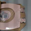 Bemis 1500EC Durable Wood Toilet Seat with Easy Clean Hinges, Made in USA, Elongated, Venetian Pink