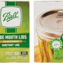 Ball Wide Mouth Mason Jar Lids 12-Count per Pack (2-Packs Total)