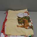 Kajaia 10 Pcs Large Christmas Santa Drawstring Gift Bag, 27.6 x 19.7 Inch Reusable Extra Large Burlap Santa Bulk for Gift Wrapping Bags Christmas Party Favor (Classic Style)