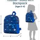 Tiny Twinkle Toddler Mini Backpack | Lightweight, Waterproof, Folds Up | Great for Travel, Daycare, Beach or Swim | Ages 2-4